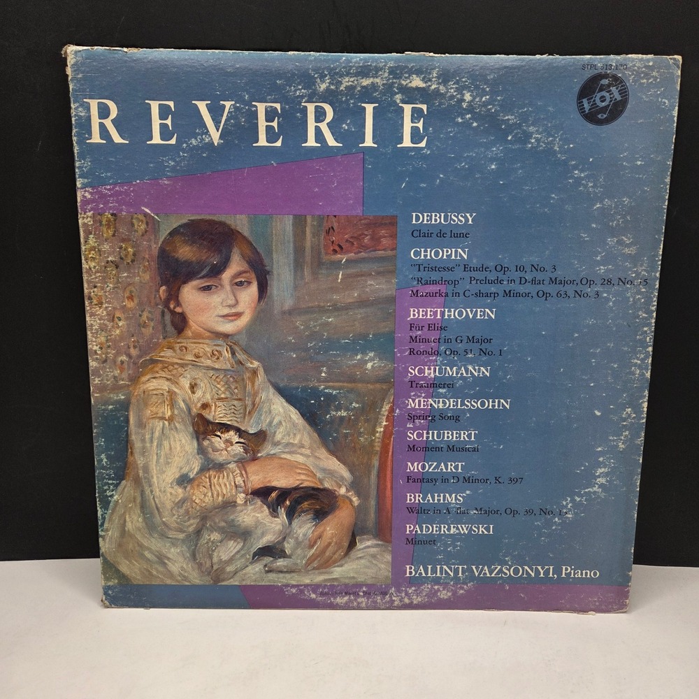 Vox Reverie Balint Vazsonyi Piano Classical Vinyl LP STPL 513.170 Debussy Chopin